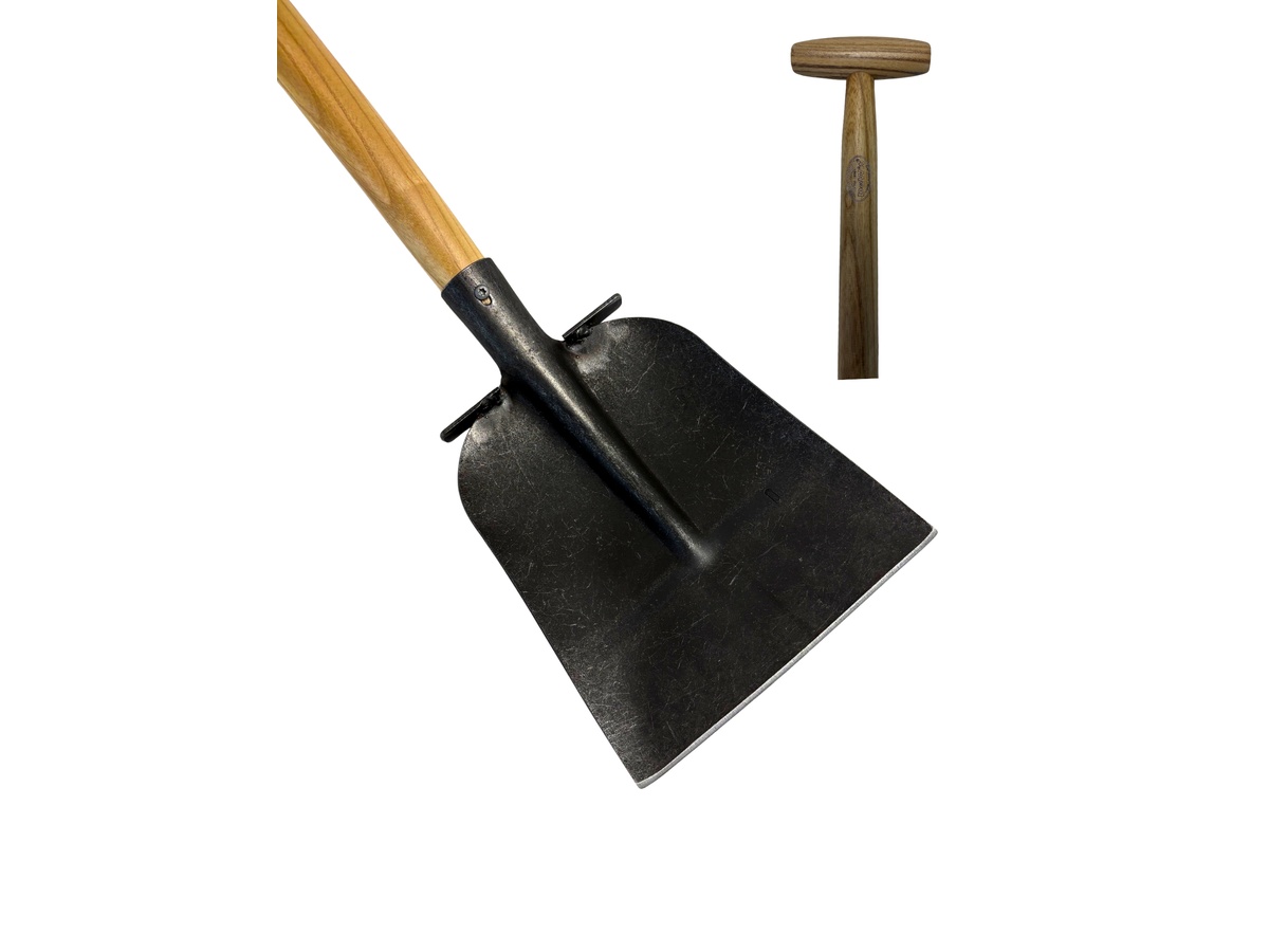 Square mouth shovel with footsteps and 110cm T-handle